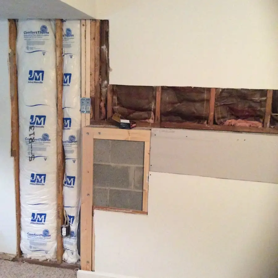Wall insulation replacement during Contents Cleaning & Restoration in Wichita